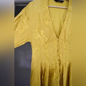 Corset Bodice Half Button Dress